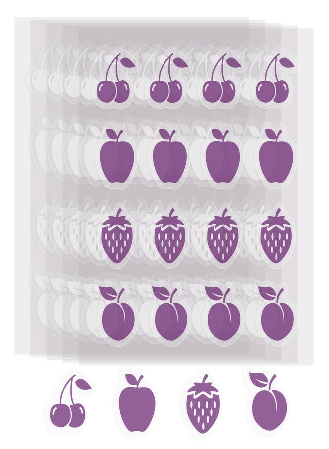 sodknow 80 Pack UV Detection Stickers for Sunscreen -Sun Protection Stickers for Kids Adults -Waterproof Sunscreen Dots UV Patch Sunblock SPF Sensing Patches for Reapplying Reminder (Fruit | Purple) - Image 1